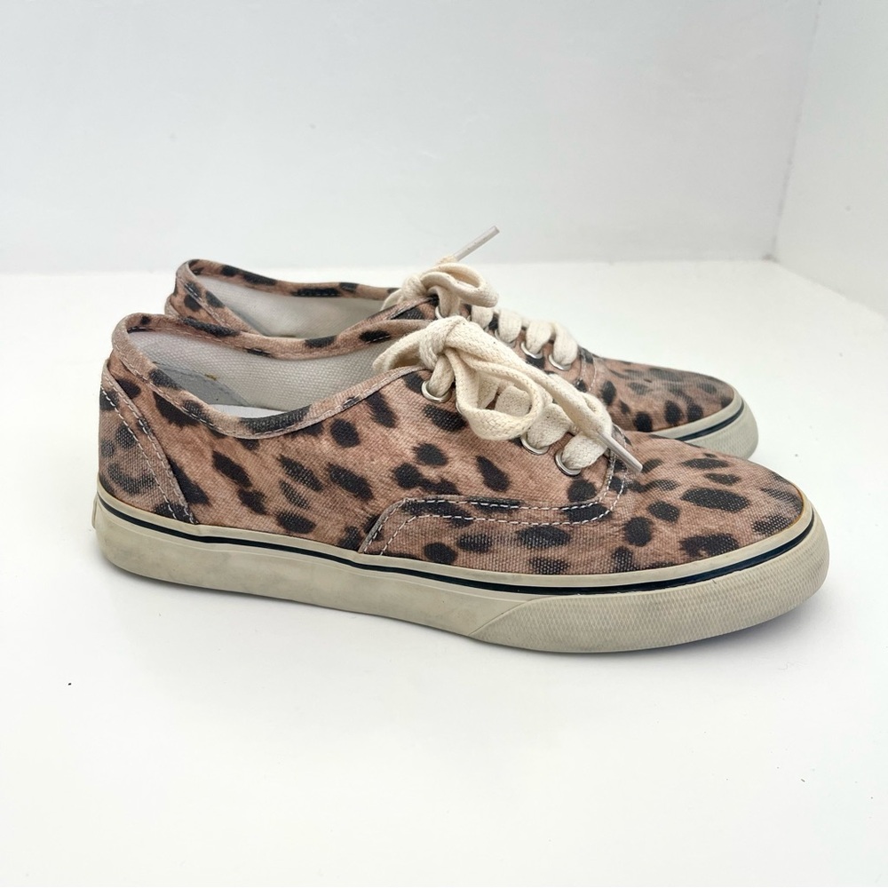 Re/Done 70’s Low Top Skate Leopard Cheetah Tan Brown Sneakers Shoes Size 36